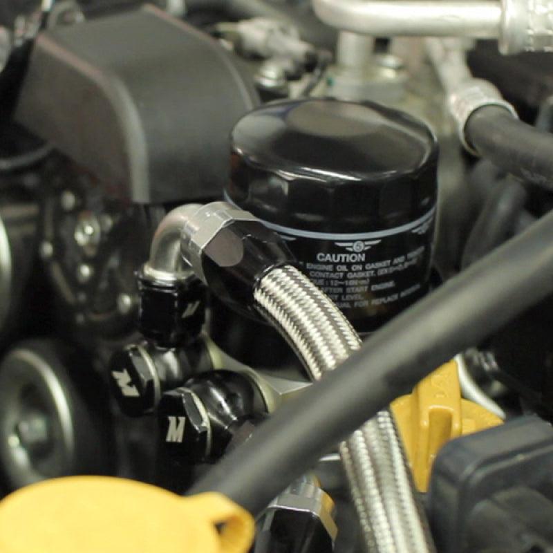 Mishimoto 13+ Subaru BRZ / 13+ Scion FR-S Oil Cooler Kit - Black - Saikospeed
