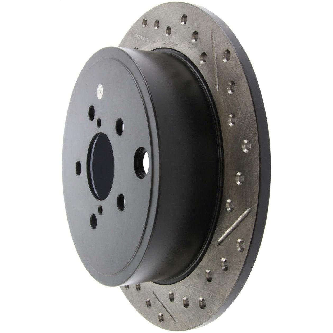 StopTech 08-10 Impreza WRX (Exc STi)/08-10 Impreza Coupe/Sedan Slotted & Drilled Left Rear Rotor - Saikospeed