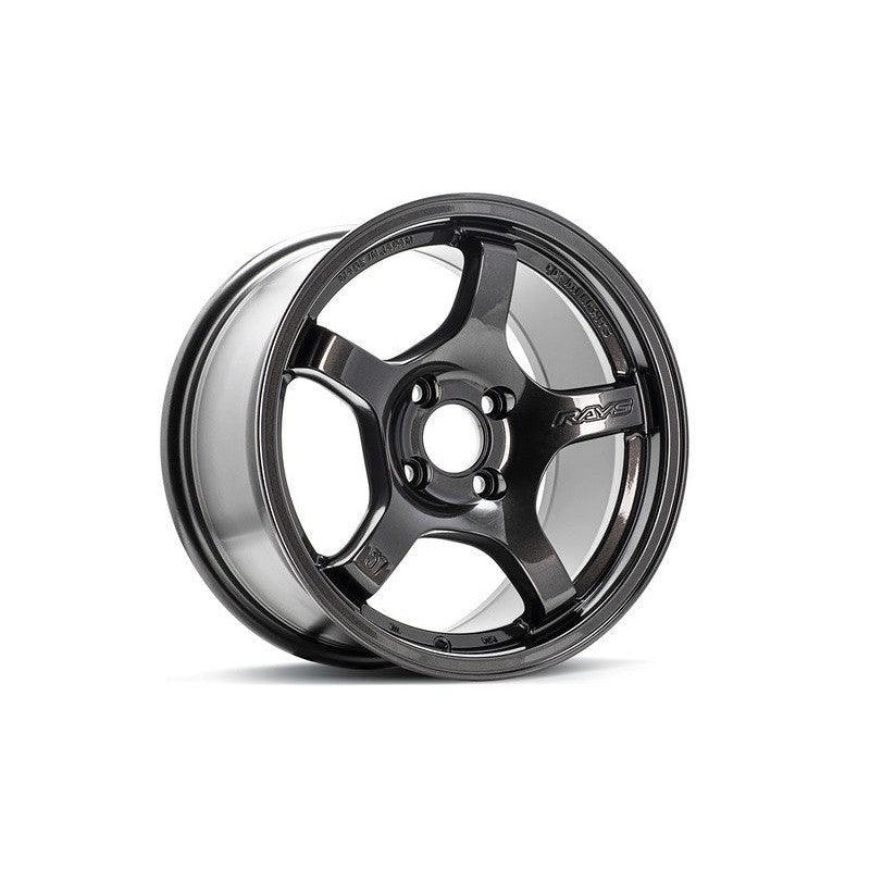 Gram Lights 57CR 15x8.0 +28 4-100 Super Dark Gunmetal Wheel - Saikospeed