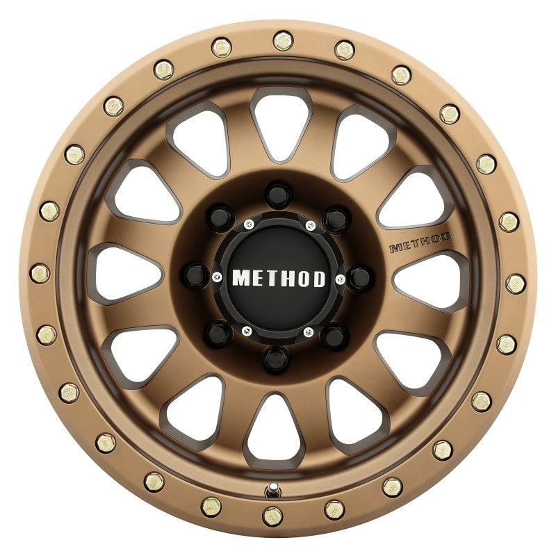 Method MR304 Double Standard 17x8.5 0mm Offset 8x6.5 130.81mm CB Method Bronze Wheel - Saikospeed