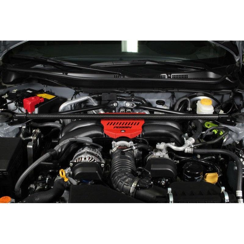 Perrin 2013+ BRZ/FR-S/86/GR86 Front Strut Brace - Carbon Fiber (Req. Removal of OEM Engine Cover) - Saikospeed
