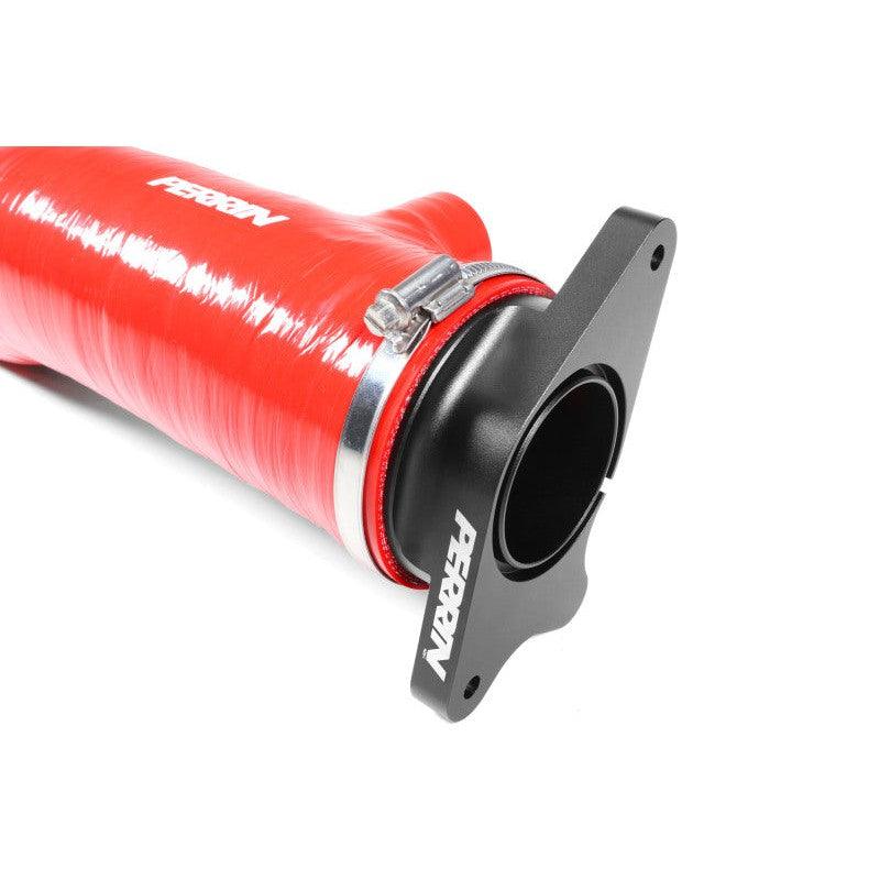 Perrin 2022+ Subaru WRX Red 3in Turbo Inlet Hose w/ Nozzle - Saikospeed