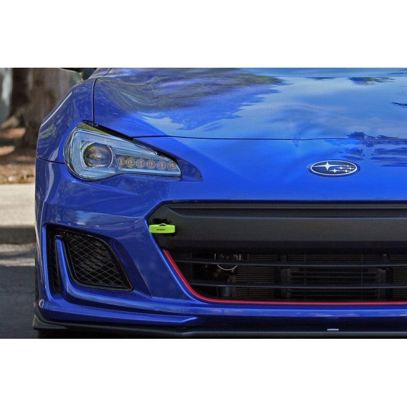Perrin 18-21 WRX/STI / 13-20 BRZ / 17-20 Toyota 86 Front Tow Hook Kit - Neon Yellow - Saikospeed