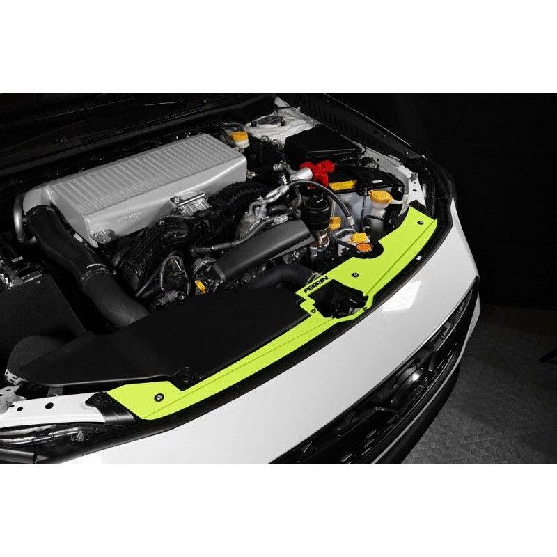 Perrin 22-23 Subaru WRX Radiator Shroud - Neon Yellow - Saikospeed