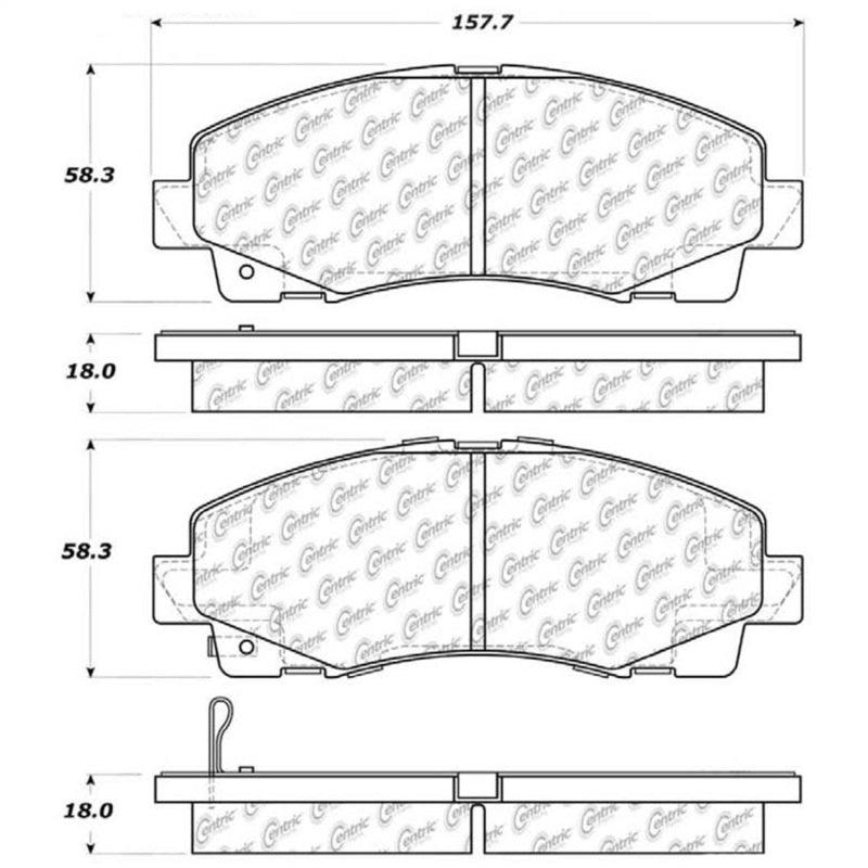 StopTech Street Touring 06-13 Honda Ridgeline / Acura TL Front Brake Pads - Saikospeed