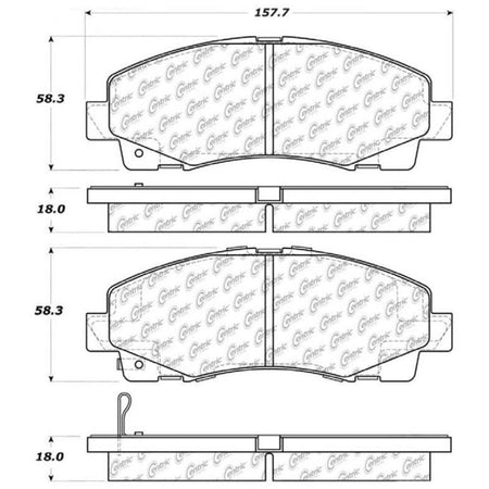 StopTech Street Touring 06-13 Honda Ridgeline / Acura TL Front Brake Pads - Saikospeed