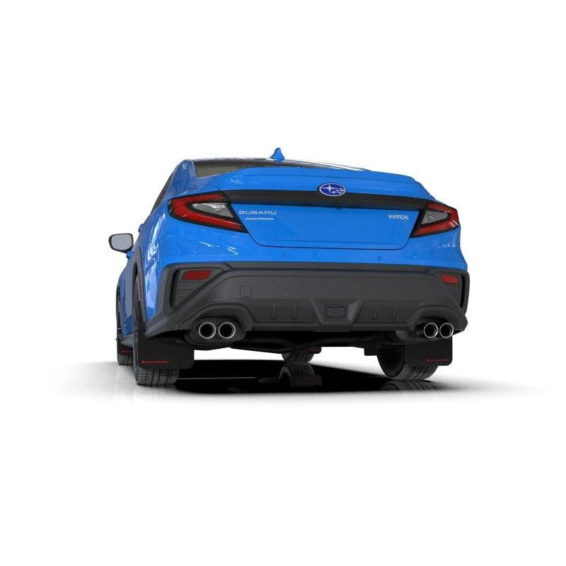 Rally Armor 2022 Subaru WRX Black UR Mud Flap w/ Red Logo - Saikospeed