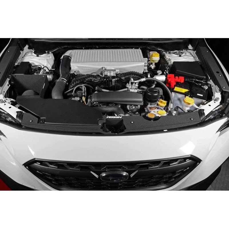 Perrin 22-23 Subaru WRX Radiator Shroud - Black Wrinkle - Saikospeed