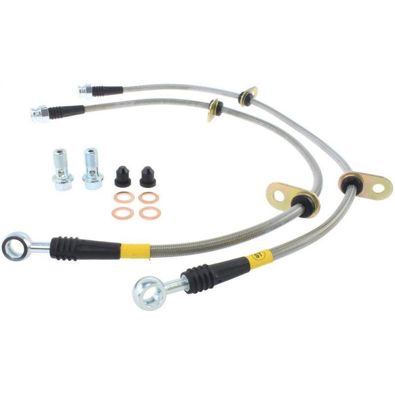 StopTech 06-09 Honda S2000 Front SS Brake Lines - Saikospeed