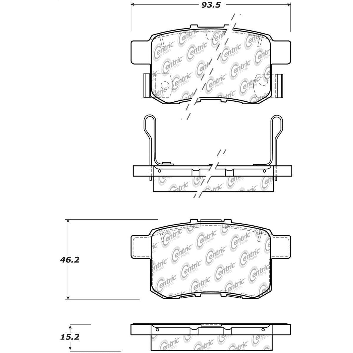 StopTech Sport Performance 11-17 Honda Accord Rear Brake Pads - Saikospeed