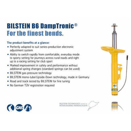 Bilstein B6 (DampTronic) 2015 BMW M3/M4 Front Left Monotube Strut Assembly - Saikospeed