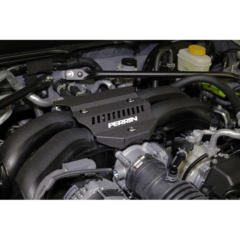 Perrin 2022+ Subaru BRZ / Toyota GR86 Engine Cover - Black Wrinkle - Saikospeed