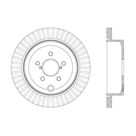 StopTech Slotted & Drilled Sport Brake Rotor - Saikospeed