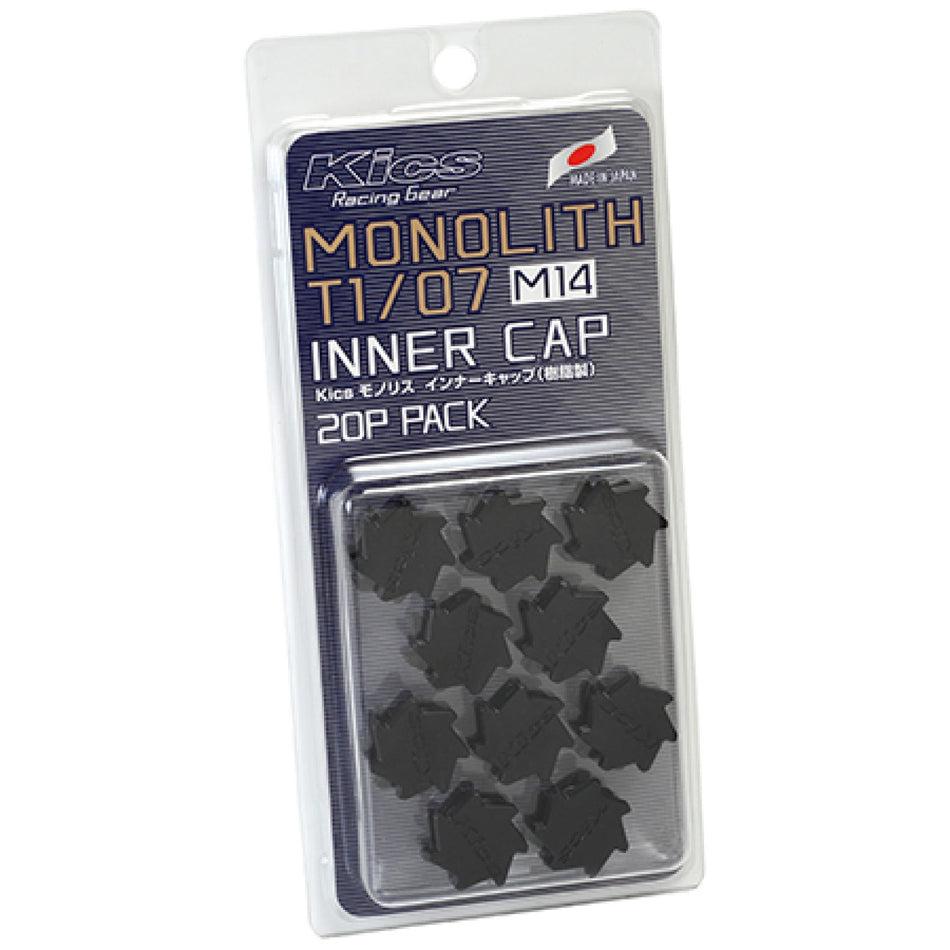 Project Kics M14 Monolith Cap - Black (Only Works For M14 Monolith Lugs) - 20 Pcs