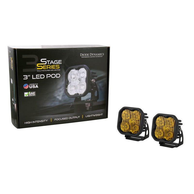 Diode Dynamics SS3 Sport ABL - Yellow Driving Standard (Pair)