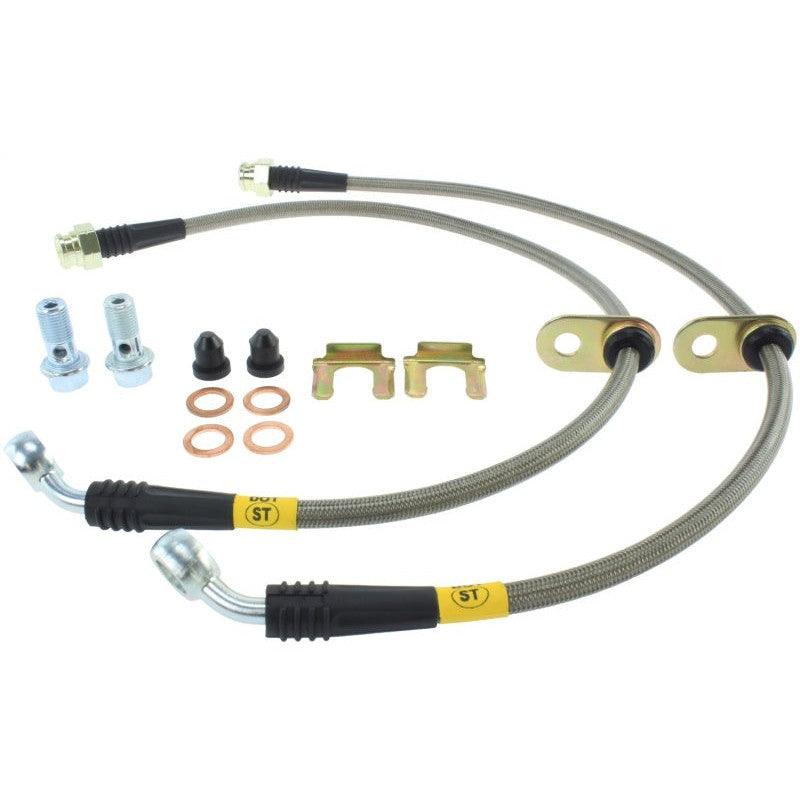 StopTech 08-09 WRX Stainless Steel Rear Brake Lines - Saikospeed