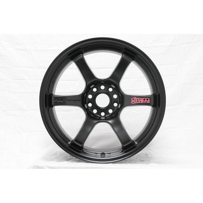 Gram Lights 57DR 19x8.5 +35 5-114.3 Semi Gloss Black Wheel - Saikospeed