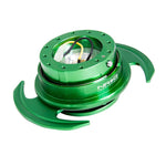NRG Quick Release Kit Gen 3.0 - Green Body / Green Ring w/Handles
