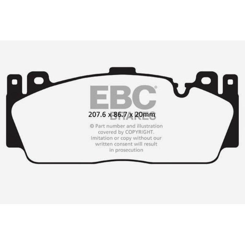 EBC 12+ BMW M5 4.4 Twin Turbo (F10) Redstuff Front Brake Pads - Saikospeed