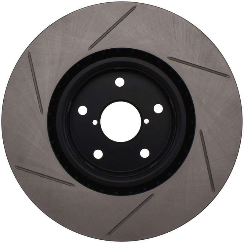StopTech Power Slot 05-08 STi Front Right Slotted Rotor - Saikospeed