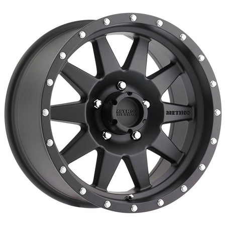 Method MR301 The Standard 15x7 -6mm Offset 5x4.5 83mm CB Matte Black Wheel - Saikospeed