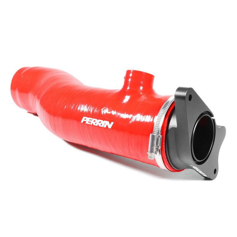 Perrin 2022+ Subaru WRX Red 3in Turbo Inlet Hose w/ Nozzle - Saikospeed