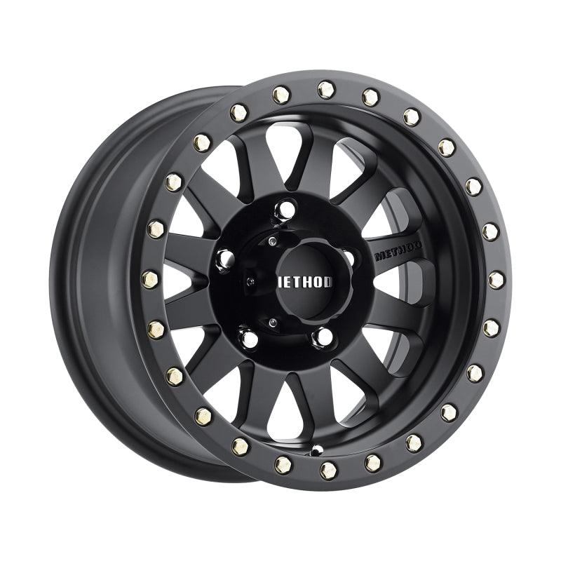 Method MR304 Double Standard 15x10 -50mm Offset 5x4.5 83mm CB Matte Black Wheel - Saikospeed