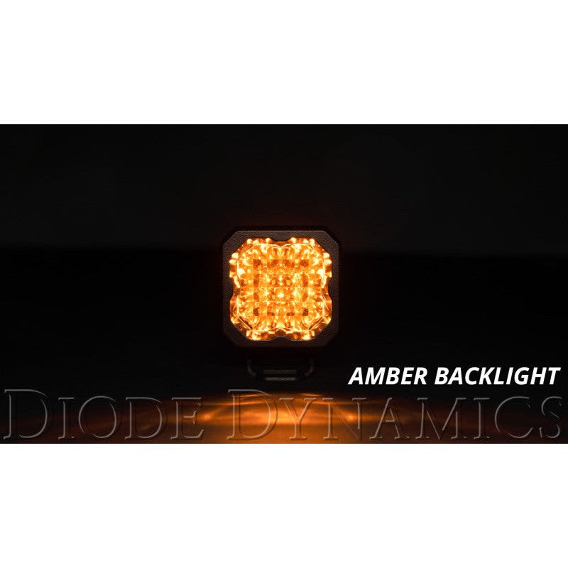 Diode Dynamics Stage Series C1 LED Pod Pro - Yellow Wide Standard ABL (Pair)