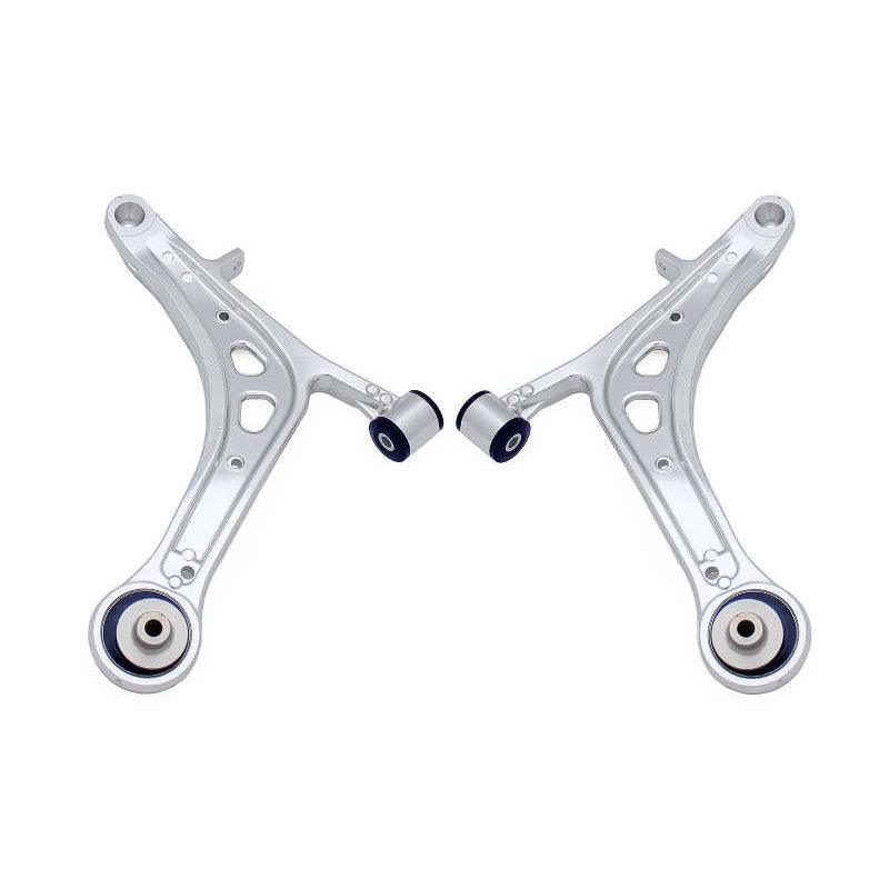 SuperPro 2008 Subaru Impreza WRX STI Front Lower Alloy Control Arm Kit (+Caster) - Saikospeed