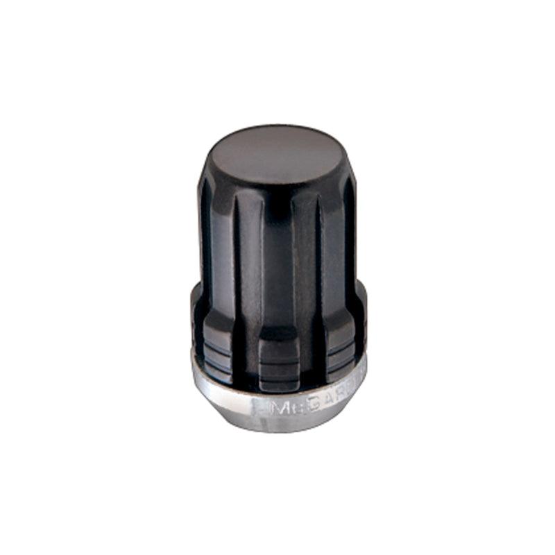 McGard SplineDrive Lug Nut (Cone Seat) M12X1.5 / 1.24in. Length (4-Pack) - Black (Req. Tool) - Saikospeed