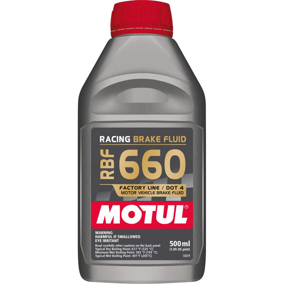 Motul 1/2L Brake Fluid RBF 660 - Racing DOT 4