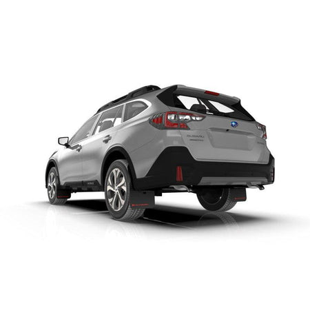 Rally Armor 20-22 Subaru Outback Black UR Mud Flap w/ White Logo - Saikospeed