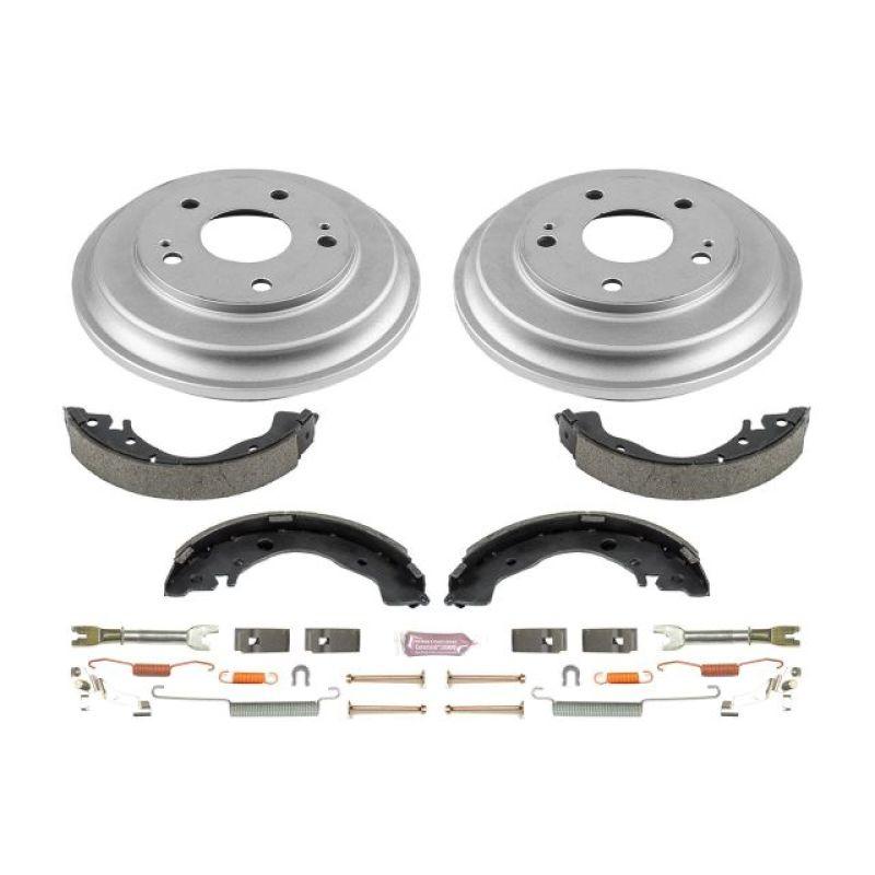 Power Stop 06-11 Honda Civic Coupe Rear Autospecialty Drum Kit - Saikospeed