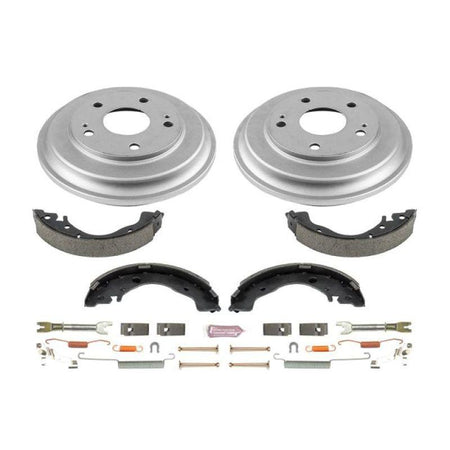 Power Stop 06-11 Honda Civic Coupe Rear Autospecialty Drum Kit - Saikospeed