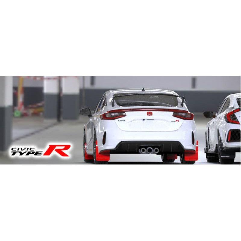 Rally Armor 2023+ Honda Civic Type R Red Mud Flap Black Logo - Saikospeed