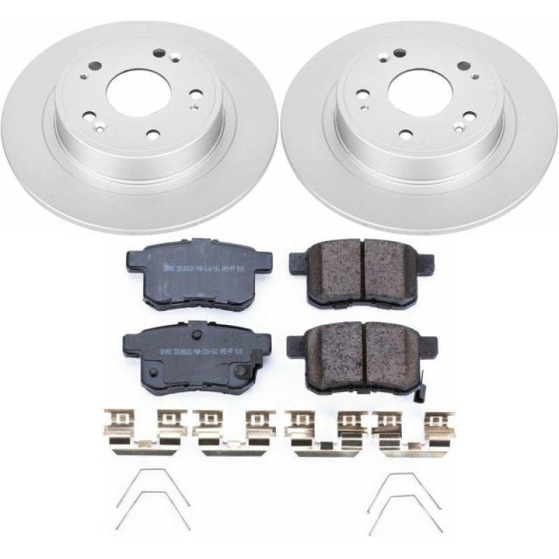 Power Stop 11-14 Acura TSX Rear Z17 Evolution Geomet Coated Brake Kit - Saikospeed