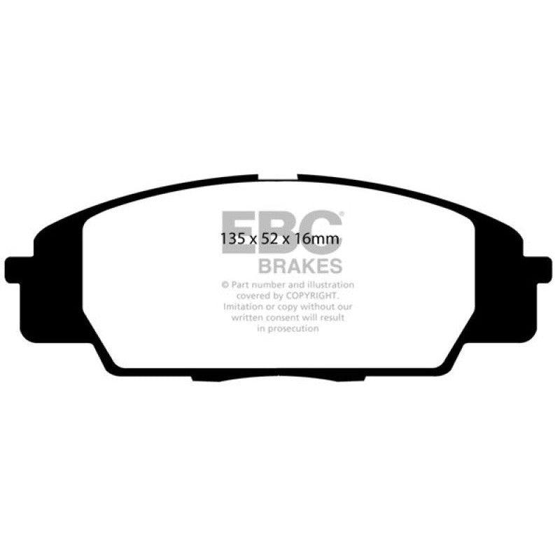 EBC 07-11 Acura CSX (Canada) 2.0 Type S Redstuff Front Brake Pads - Saikospeed