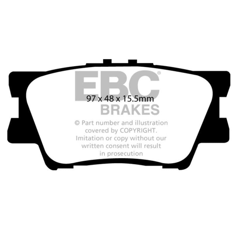 EBC 13+ Lexus ES300h 2.5 Hybrid Redstuff Rear Brake Pads