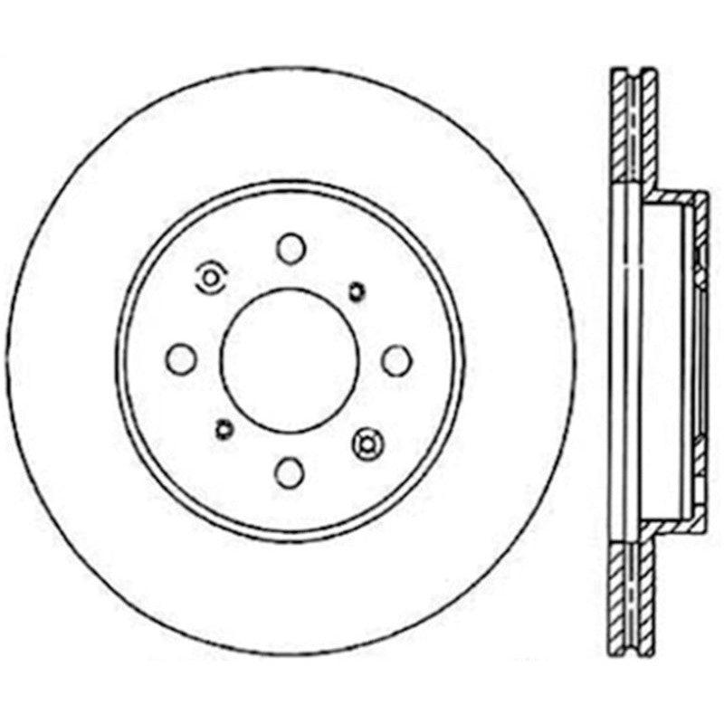 Stoptech Acura & Honda Civic/Del Sol Front CRYO-STOP Rotor - Saikospeed