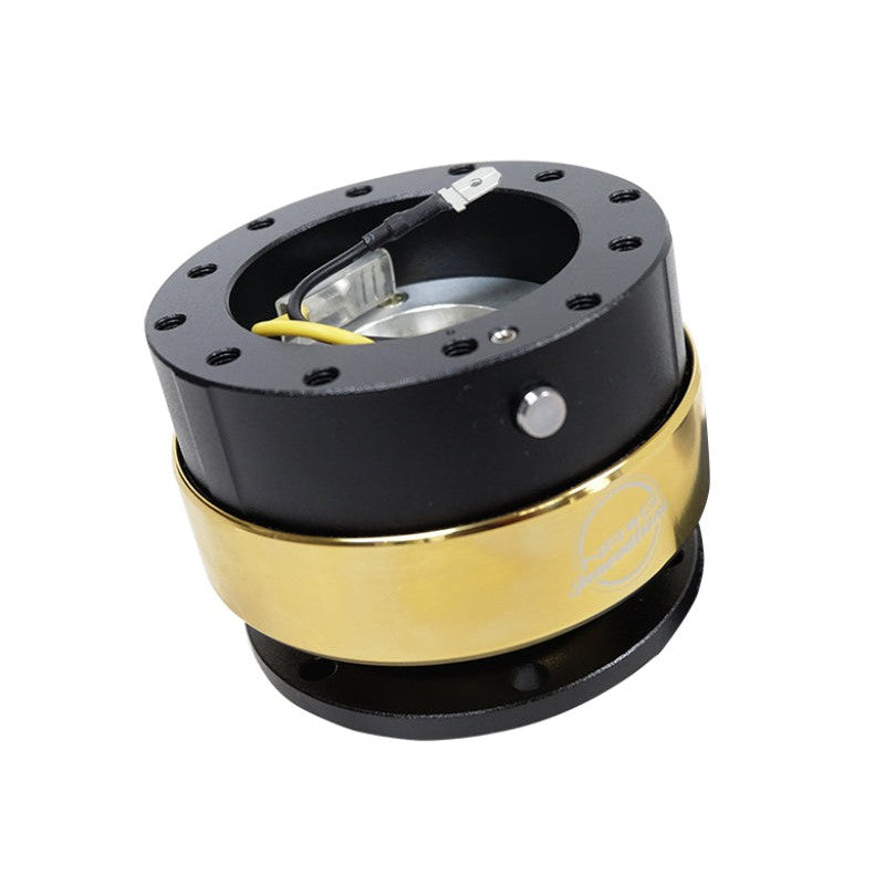 NRG Quick Release Gen 2.0 - Black Body / Chrome Gold Ring