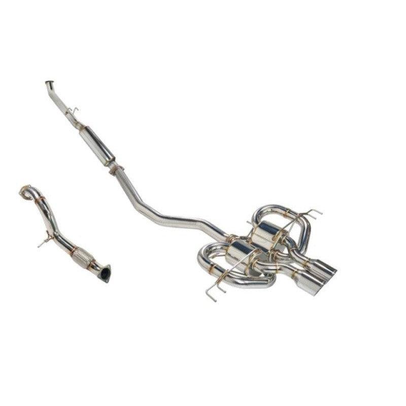 Remark 17-21 Honda Civic Type R FK8 Sports Touring CatBack Exhaust/Front Pipe - Stainless Steel - Saikospeed
