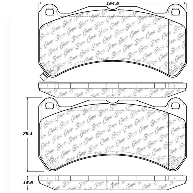 StopTech Street Touring 08-09 Lexus IS F Front Brake Pads - Saikospeed