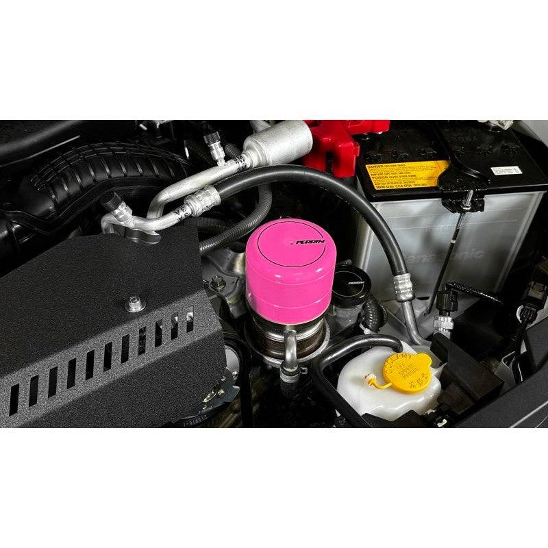 Perrin 2015+ Subaru WRX/STI Oil Filter Cover - Hyper Pink - Saikospeed