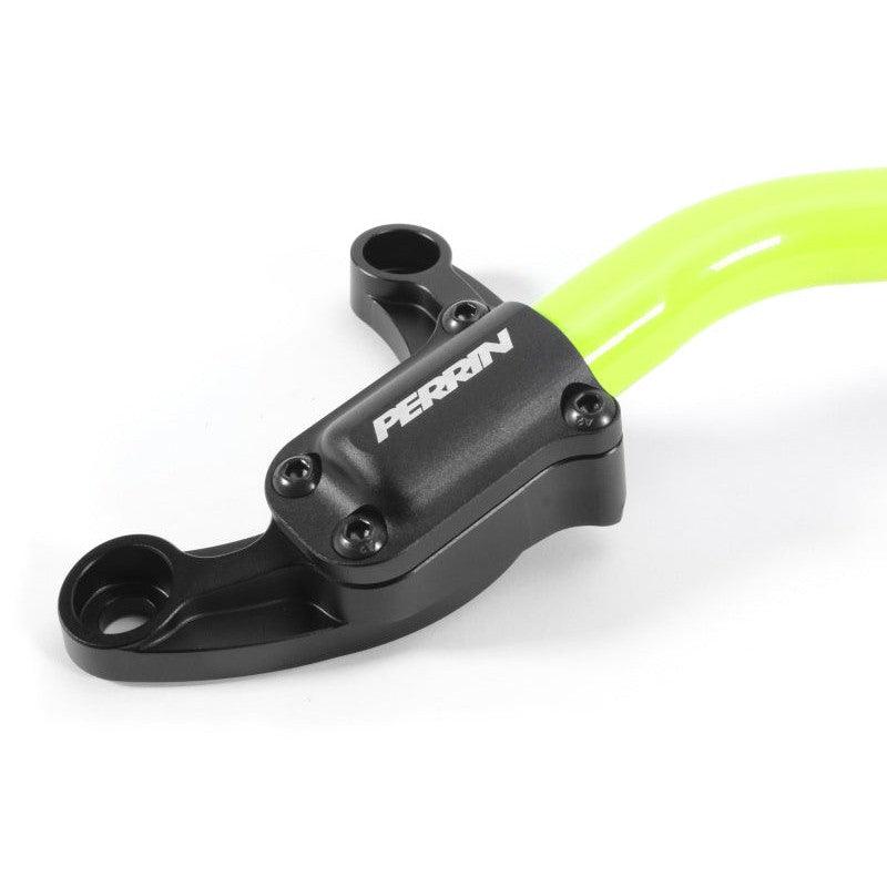 Perrin 2022 Subaru WRX Strut Brace w/ Billet Feet - Neon Yellow - Saikospeed