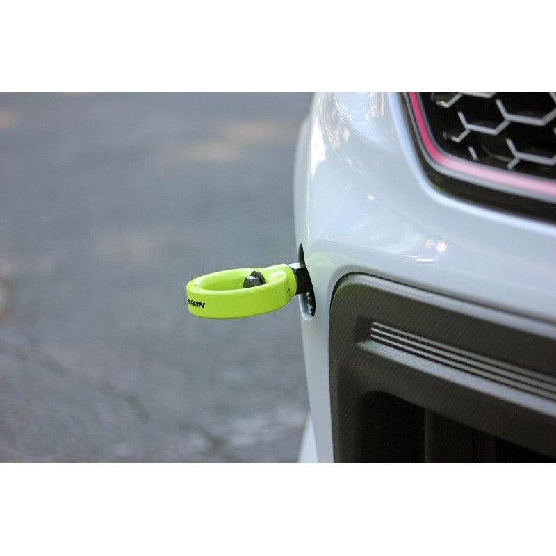 Perrin 18-21 WRX/STI / 13-20 BRZ / 17-20 Toyota 86 Front Tow Hook Kit - Neon Yellow - Saikospeed