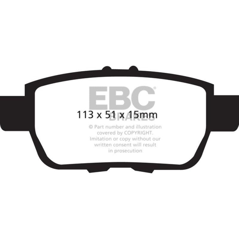 EBC 09-14 Acura TL 3.5 Redstuff Rear Brake Pads - Saikospeed