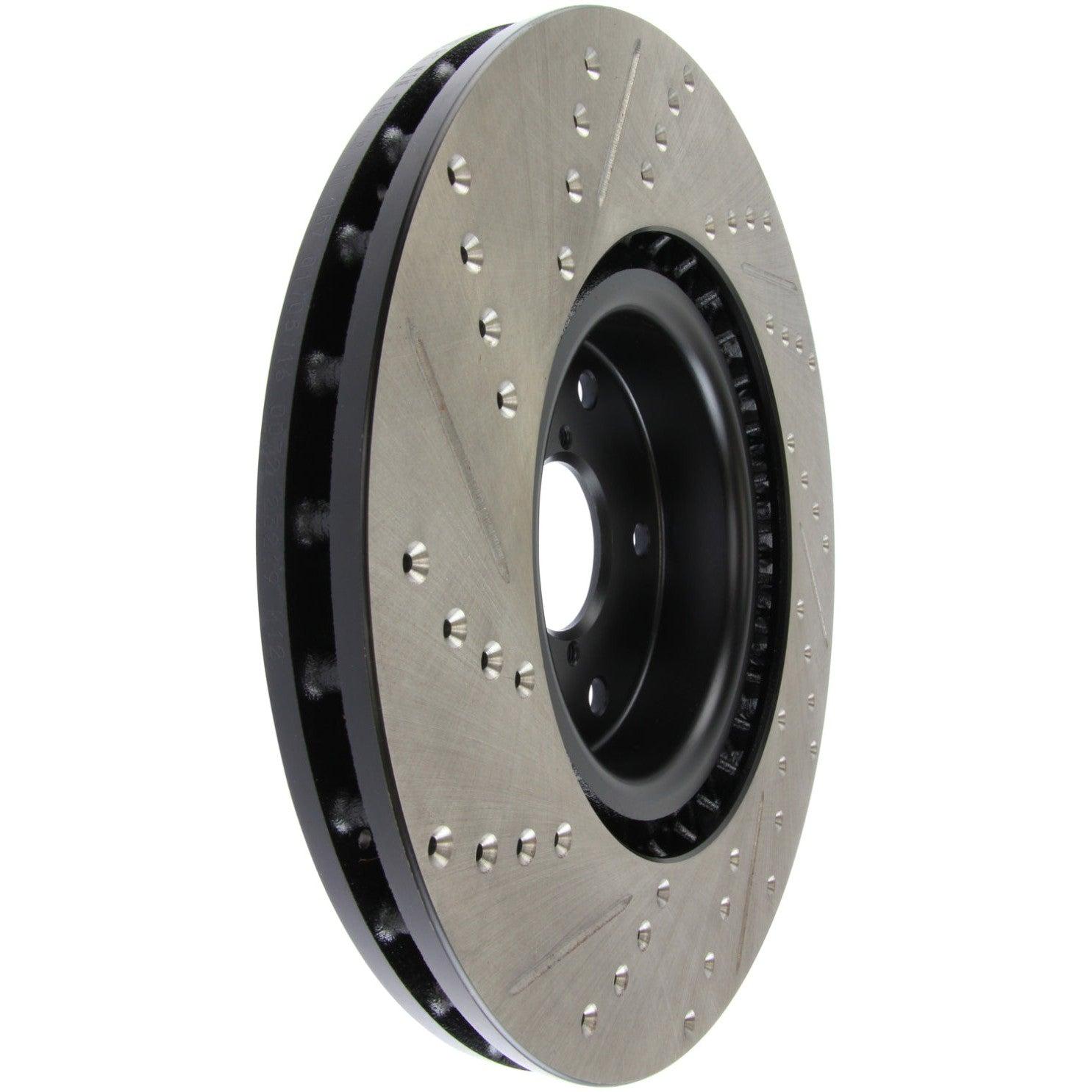 StopTech 05-10 Subaru Impreza WRX/STi Slotted & Drilled Left Front Rotor - Saikospeed