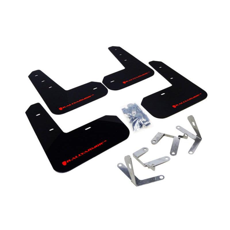 Rally Armor 13-17 Subaru BRZ / Scion FR-S Black UR Mud Flap w/ Red Logo - Saikospeed