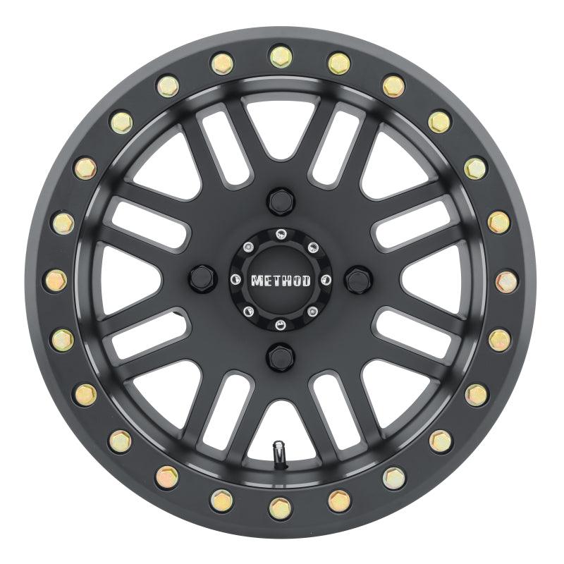 Method MR406 UTV Beadlock 15x10 / 5+5/0mm Offset / 4x136 / 106mm CB Matte Black Wheel - Saikospeed