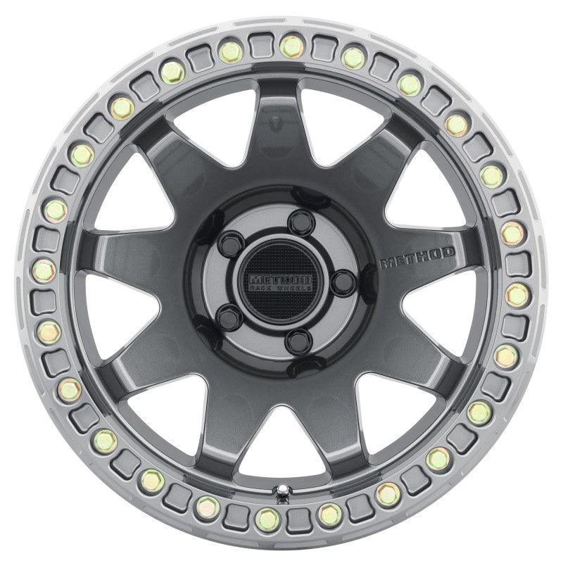 Method MR108 17x9 -44mm Offset 5x5 71.5mm CB Gloss Titanium w/BH-H24125-38 Wheel - Saikospeed